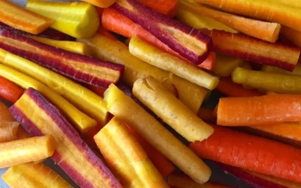 Homegrown carrots